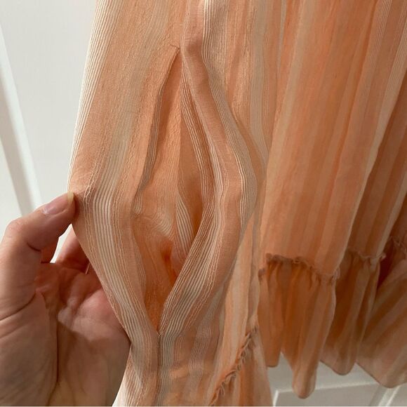 Lemlem Taytu Bib Peach Dress - Picture 3 of 9